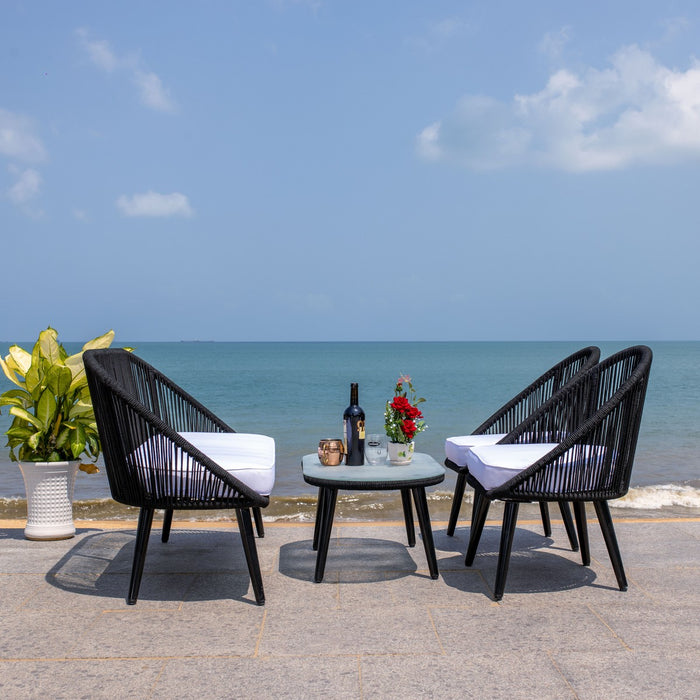 Halcott 4pc Living Set/Grey White