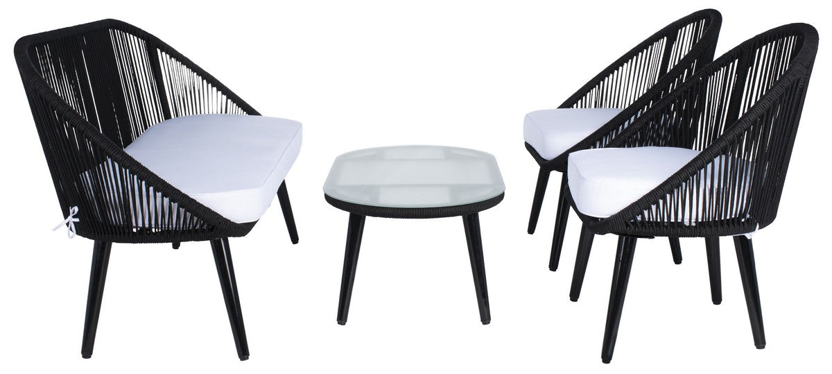 Halcott 4pc Living Set/Grey White