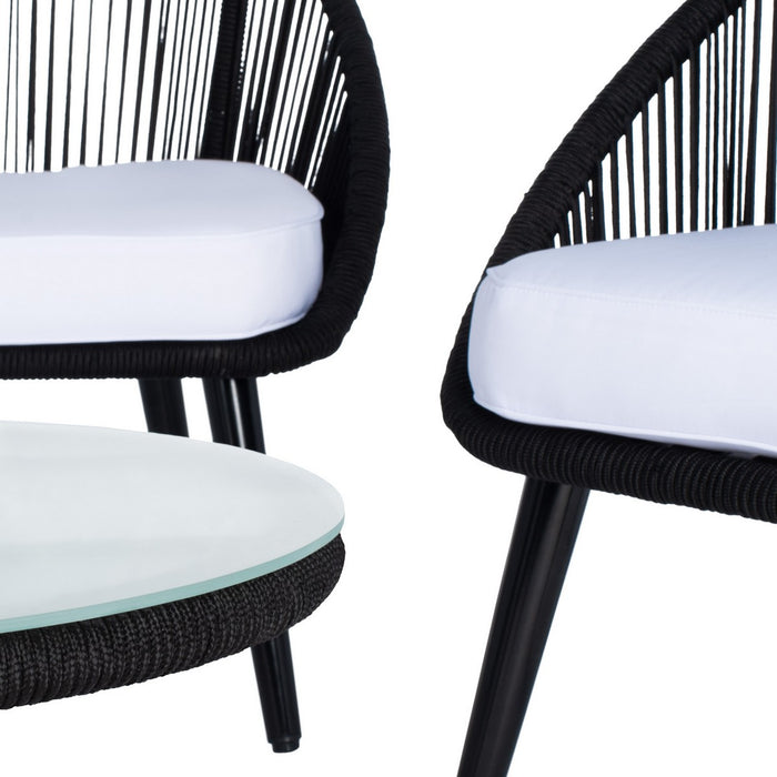 Halcott 4pc Living Set/Grey White