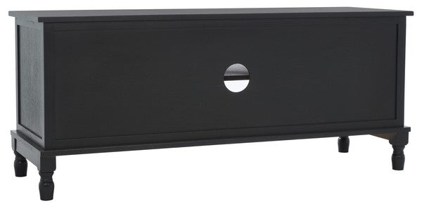 Halton 2 Door 1 Shelf Media Stand/ Black