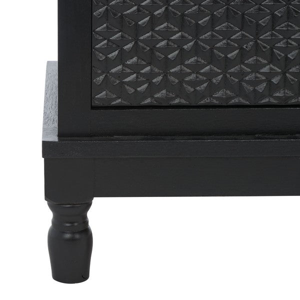 Halton 2 Door 1 Shelf Media Stand/ Black