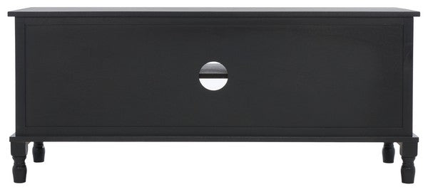 Halton 2 Door 1 Shelf Media Stand/ Black