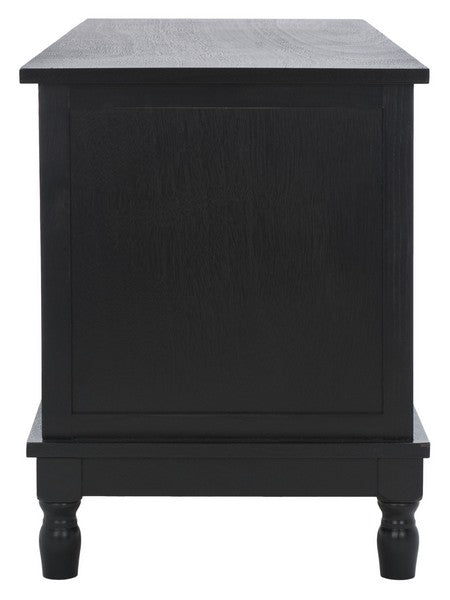 Halton 2 Door 1 Shelf Media Stand/ Black