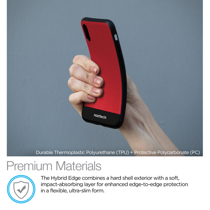 Hybrid Texture Series Case for iPhone X/XS  Red - Cool Stuff & Accessories