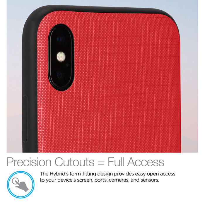 Hybrid Texture Series Case for iPhone X/XS  Red - Cool Stuff & Accessories