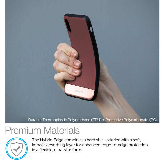 Hybrid Texture Series Case for iPhone X/XS Rose Gold - Cool Stuff & Accessories