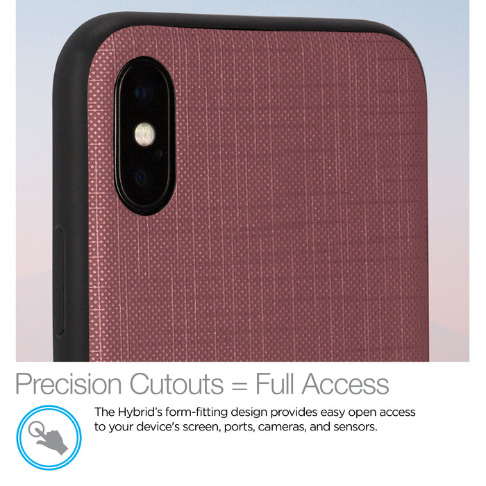 Hybrid Texture Series Case for iPhone X/XS Rose Gold - Cool Stuff & Accessories