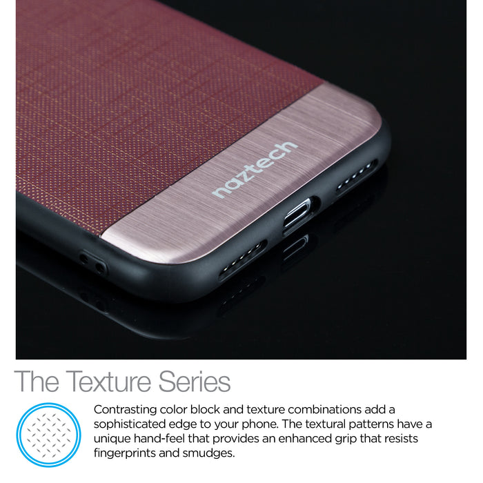 Hybrid Texture Series Case for iPhone X/XS Rose Gold - Cool Stuff & Accessories