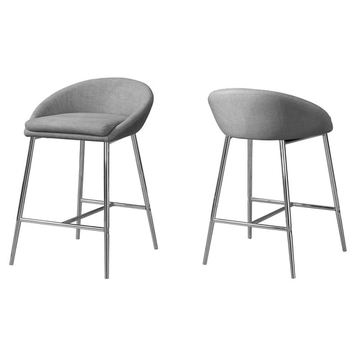 Monarch Grey Contemporary Bar Stool - Cool Stuff & Accessories