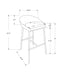 Monarch Grey Contemporary Bar Stool - Cool Stuff & Accessories