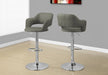 Monarch Light Grey Contemporary Bar Stool - Cool Stuff & Accessories