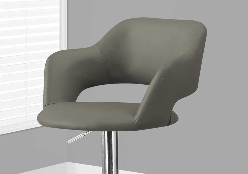 Monarch Light Grey Contemporary Bar Stool - Cool Stuff & Accessories