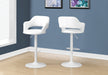 Monarch White Contemporary Bar Stool - Cool Stuff & Accessories