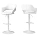 Monarch White Contemporary Bar Stool - Cool Stuff & Accessories