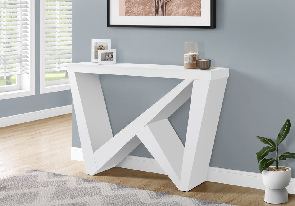 Hall Console Table 48"L/White