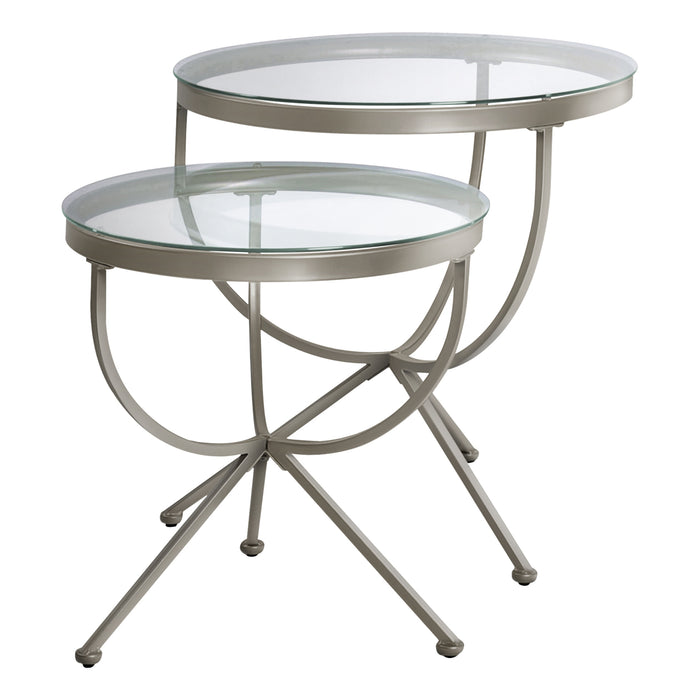 Nesting Table 2Pcs Set/Silver