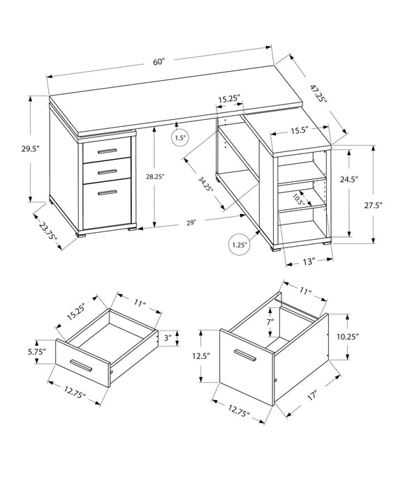 Cappuccino Long Desk - Cool Stuff & Accessories