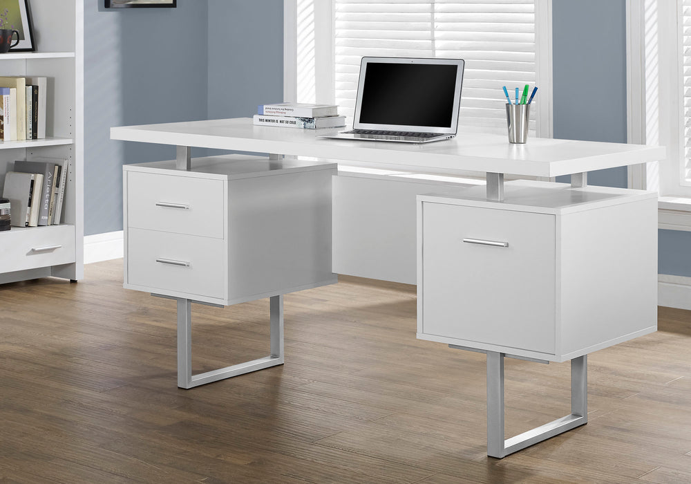 Monarch Hollow-Core Office Desk, Cappuccino, 60