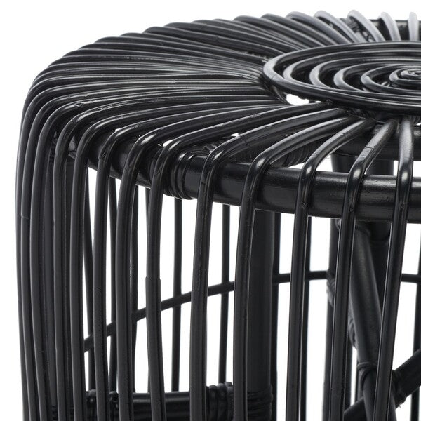 Jabez Round Accent Table/Black