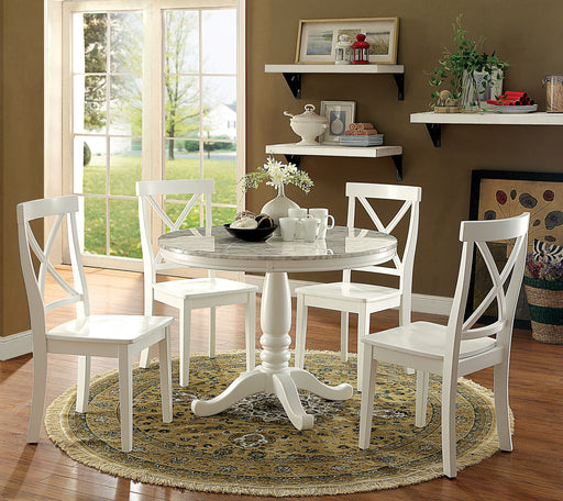 Furniture Of America Kate Marble Round Dining Table - Cool Stuff & Accessories