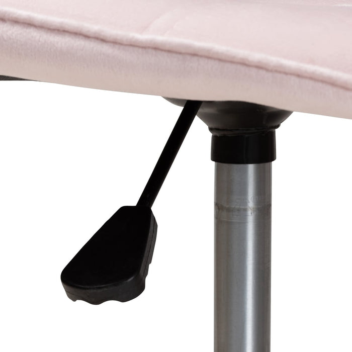 Kabira Swivel Office Chair/Pink Velvet