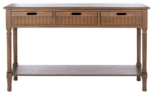 Landers 3 Drawer Console/Brown