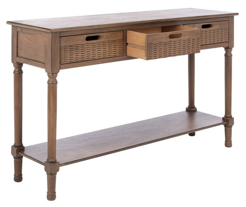 Landers 3 Drawer Console/Brown