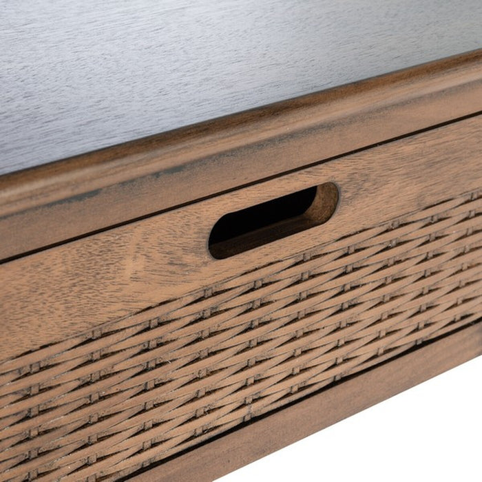 Landers 3 Drawer Console/Brown