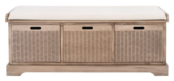 Landers 3 Drawer / Cushion Storage Bench/Sand