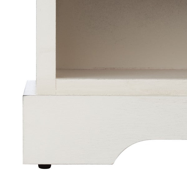 Landers 3 Drawer Storage Bench/Distressed White
