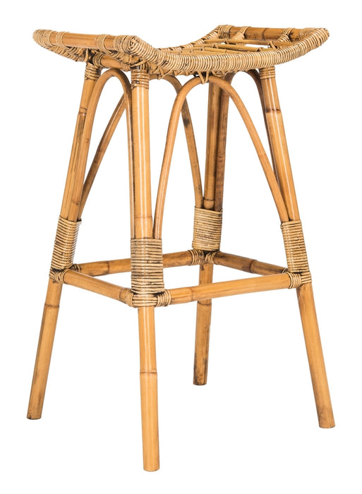 Leda Rattan Bar Stool/ Honey Brown