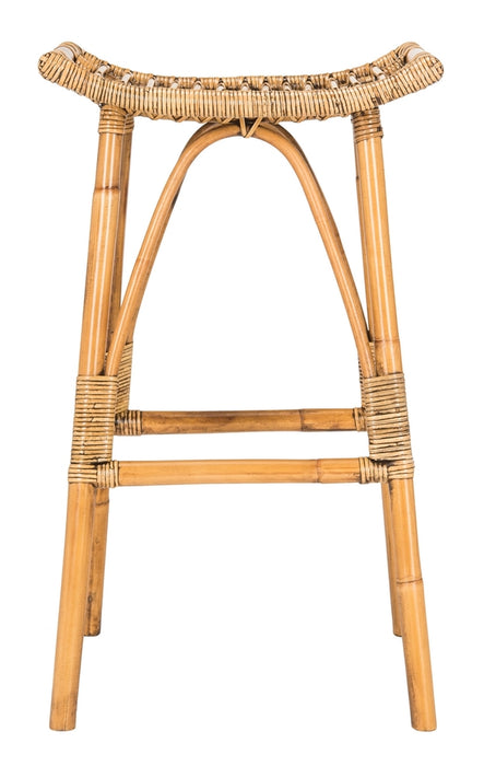 Leda Rattan Bar Stool/ Honey Brown