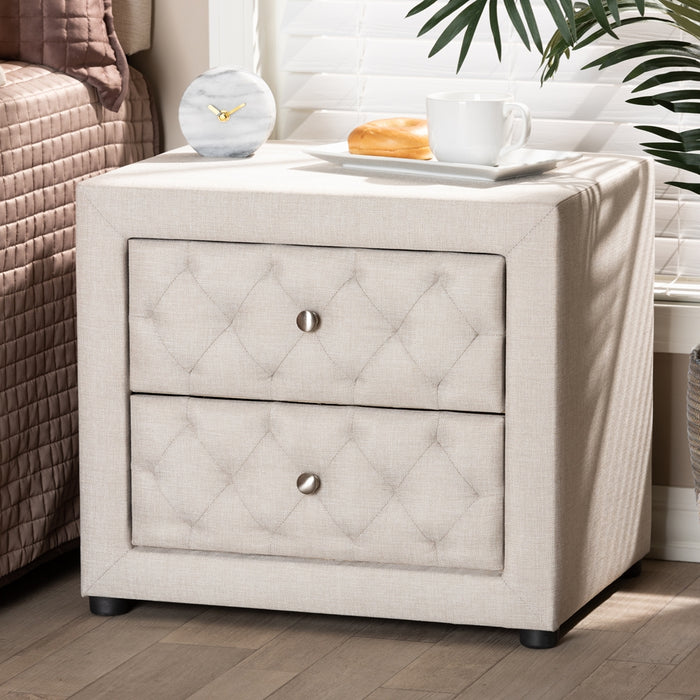 Lepine 2-Drawer Wood Nightstand