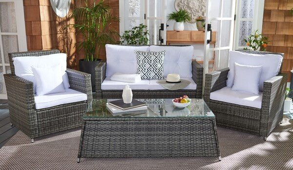Lorma 4pc Brown Outdoor Living Set