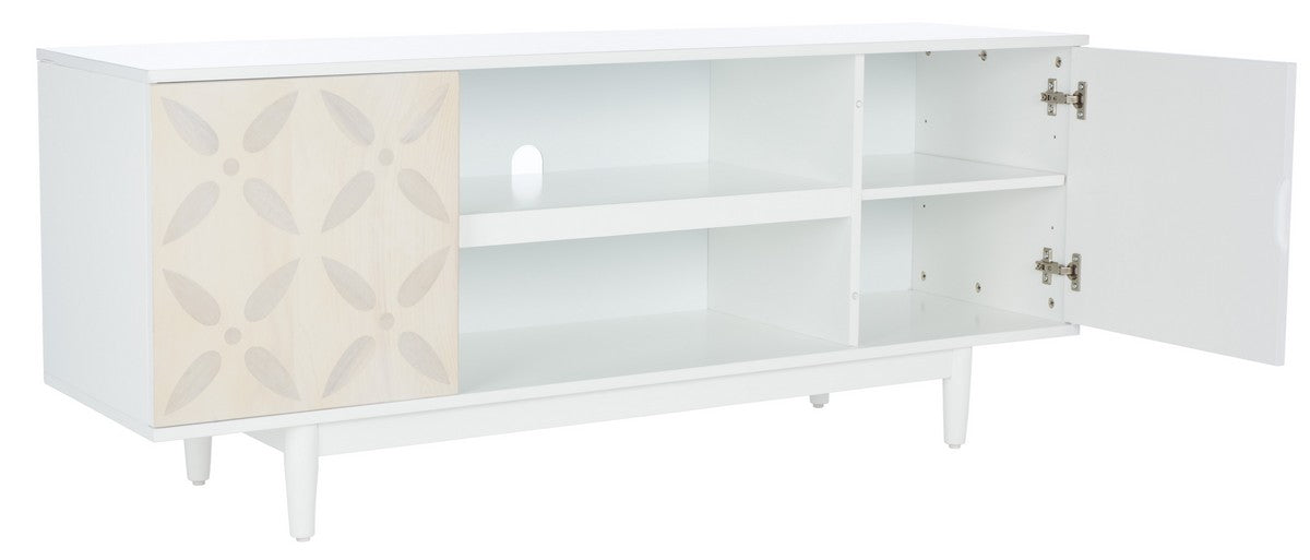 Faye 3 Shelf Patterned Media Stand