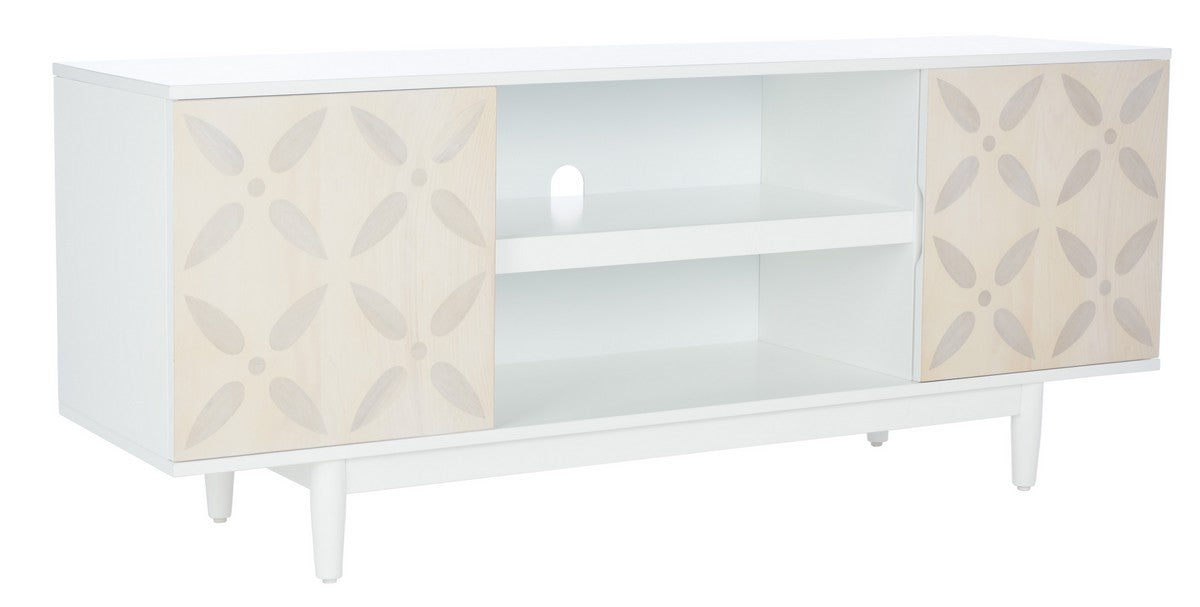 Faye 3 Shelf Patterned Media Stand