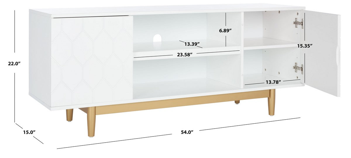 Kit 3 Shelf Patterned Media Stand