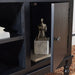 Ozark 2 Door 1 Shelf Media Stand/Black - Cool Stuff & Accessories