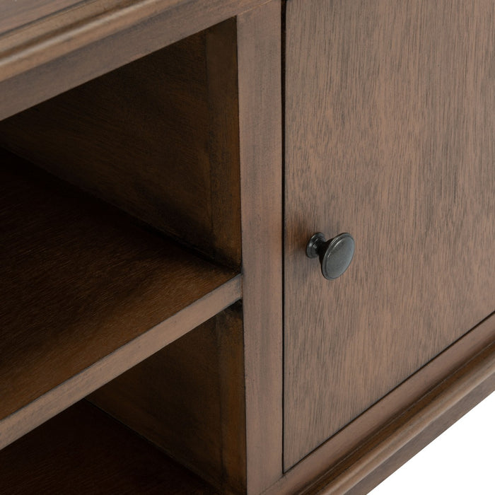 Ozark 2 Door 1 Shelf Media Stand/Brown - Cool Stuff & Accessories