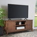 Ozark 2 Door 1 Shelf Media Stand/Brown - Cool Stuff & Accessories
