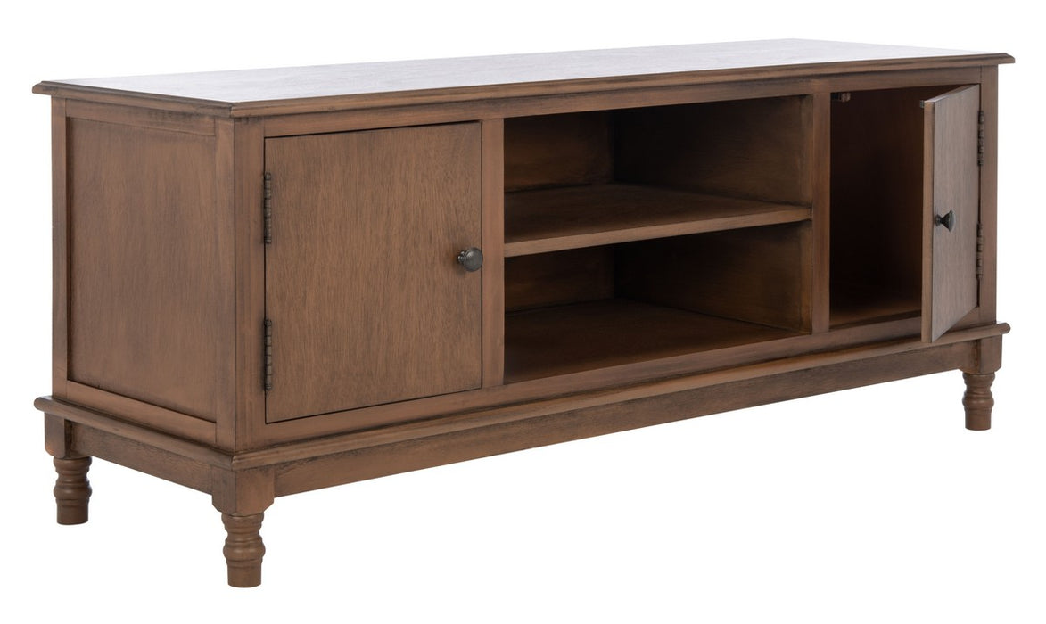 Ozark 2 Door 1 Shelf Media Stand/Brown - Cool Stuff & Accessories