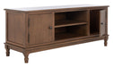 Ozark 2 Door 1 Shelf Media Stand/Brown - Cool Stuff & Accessories