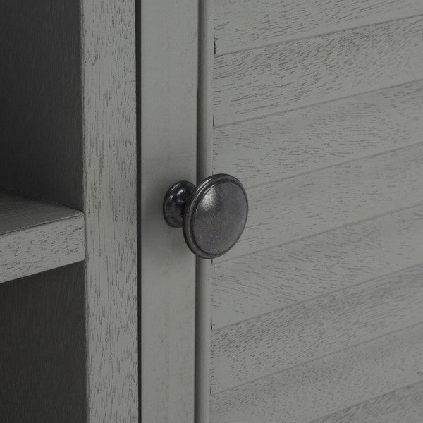 Tate 2 Door 1 Shelf Media Stand/Distressed Grey