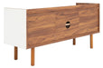 Diara 2 Shelf 2 Door Media Stand/White - Cool Stuff & Accessories