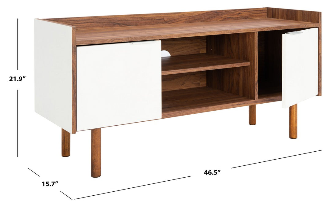 Diara 2 Shelf 2 Door Media Stand/White - Cool Stuff & Accessories