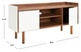 Diara 2 Shelf 2 Door Media Stand/White - Cool Stuff & Accessories