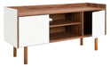 Diara 2 Shelf 2 Door Media Stand/White - Cool Stuff & Accessories