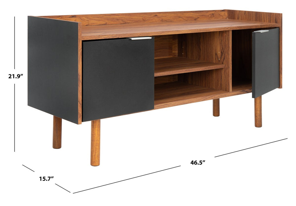 Diara 2 Shelf 2 Door Media Stand/Walnut - Cool Stuff & Accessories