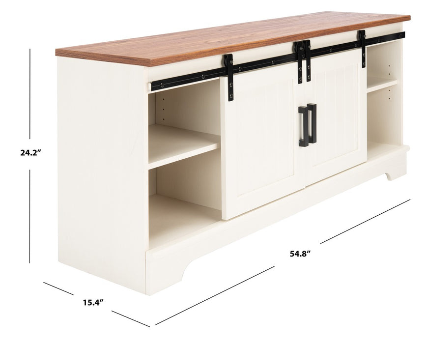 Braelynn 2 Shelf 2 Door Media Stand - Cool Stuff & Accessories
