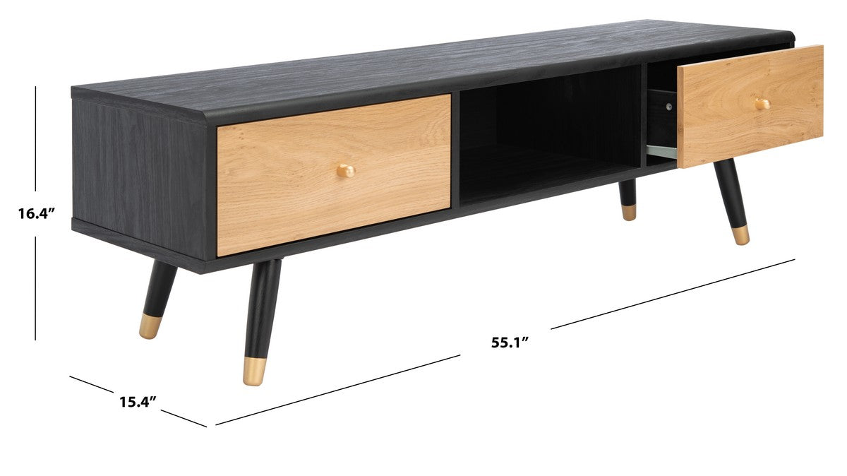 Beatrix 2 Drawer 1 Shelf Media Stand - Cool Stuff & Accessories